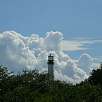 El faro y las típicas nubes de Florida / Ruta en Bici Una vuelta por Key Biscayne 