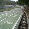 Tomamos el carril bici de bajada junto al torrente canalizado de la Font / Ruta en Bici Ronda Verda | Sector Badalona 