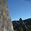 Flanqueo hacia el tramo vertical (© Montañismo para todos) / Agujas de las Alhambras 