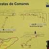 Croquis general de las tres vías de Comares / Comares | Cueva de la Ventana 