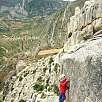 Flanqueo ascendente (© Montañismo para todos) / Cuevas de Cañart 
