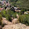 Vista atrás al inicio del camino equipado / Roca de la Creu | Castell de Segura 