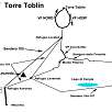 Croquis del itinerario / Torre Toblin (Nord-Hosp) | Dolomitas 