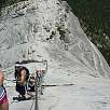 Mucha gente para subir y vía libre para bajar / Half Dome | Yosemite 