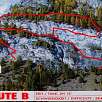 Croquis oficial de la ruta B / Schweifinen Mammut | Zermatt 