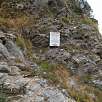Cartel al inicio de la vía ferrata / Schweifinen Mammut | Zermatt 