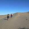 En la parte media la duna es ligeramente llana / Ruta a pie Cerro Blanco 