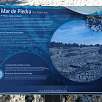 Cartel informativo del Mar de Piedra / Ruta a pie Ciudad Encantada y mirador de Uña 