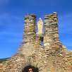 En la entrada de la ermita de Sant Feliu / Ruta a pie Gorges del Segre y Ermita de Sant Feliu de Castellvell 