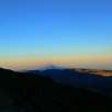 Sombra del Teide en la que se puede apreciar los vapores de la cima / Ruta a pie Cima del Teide 