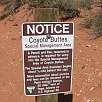 Justo cuando el camino deja el lecho encontramos la señal del permiso obligatorio / Ruta a pie Coyote Buttes | The Wave 