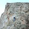 La última pared es la más aérea y exigente de todo el recorrido 