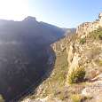Vista al oeste con la pasarela a nuestros pies 