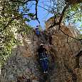 Bajando por la vía ferrata 