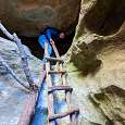 Parte superior del paso de escaleras -hay que agacharse- 