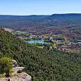 Grandes vistas sobre Uña y la laguna 