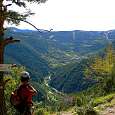 Fin de la ferrata con vistas sobre las pistas de esquí de Pal-Arinsal 
