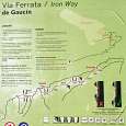 Cartel informativo de la vía ferrata 