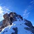 A tocar de la cima 