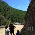 Señal de GR1 en la carretera 