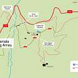 Croquis de la ferrata de Puig Arnau Canalda 