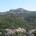 Vista dels Cortins y el Montcau desde la cima del Pujol de la Mata 