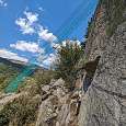 Ladeo por la pared equipado con cable y puente de subida del circuito azul 