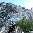 La segunda parte del K3 es un tramo vertical con ligero desplome a la derecha 