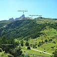 Vista de la vía ferrata de Articalena desde la pista a Aguas Tuertas-Estanés (©Montañismo para todos) 