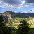 Vista de la <em>serra de Canals</em> desde <em>Castell Llebre</em> 