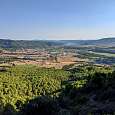 Vistas a la cuenca de Oliana a mitad de vía 