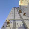 Vista hacia lo alto de la torre del silo —primera parte muy acrobática— 