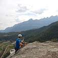 Salida de la vía con vistas a Montserrat 