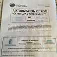 Ficha de autorización de la vía ferrata te da 4 horas de permiso -se deja en el vehículo- 