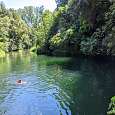 Se puede nadar un buen rato en el gorg de la Mola 