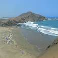 Vista desde el cerro a la playa de Totoritas 