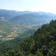 Vista a la Pobla de Lillet desde el mirador de Falgars 