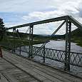 Sobre el puente del Firehole River 
